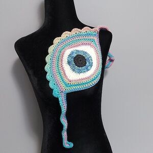 Evil Eye Colorful Crochet bandana